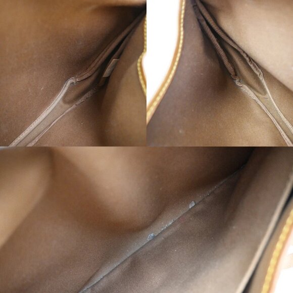 LOUIS VUITTON Logo Saumur 30 Shoulder Bag Monogram Leather Brown - Picture 14 of 14